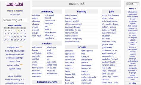 craigslist.com tucson