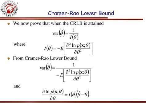 Cramer Rao Lower Bound
