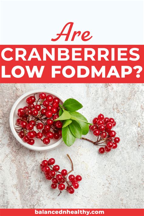 Cranberries And Fodmap