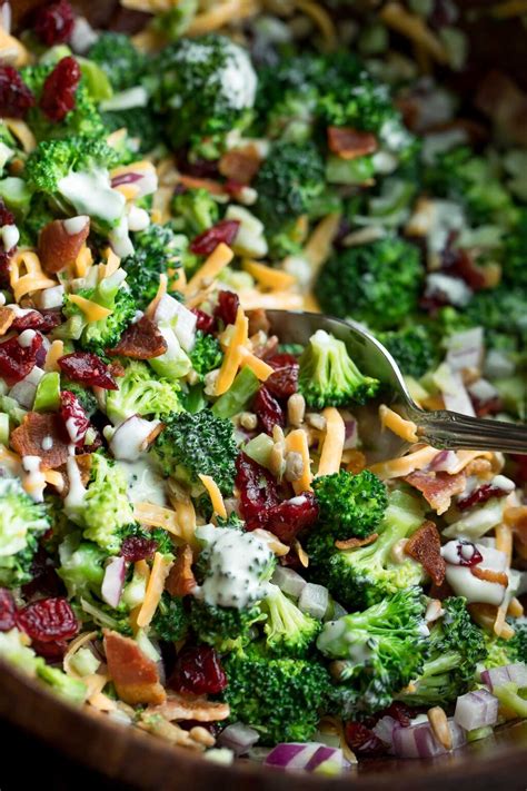 Cranberries Broccoli Salad