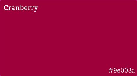 Cranberry Color