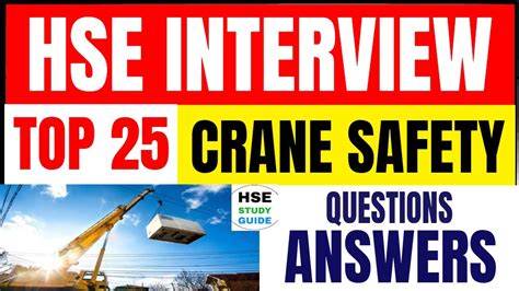 Crane Safety Interview Questions