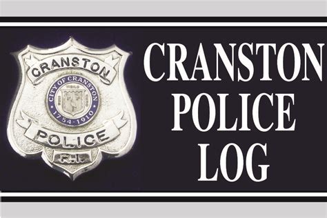 cranston police arrest logs