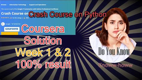 Crash Course On Python Coursera Answers