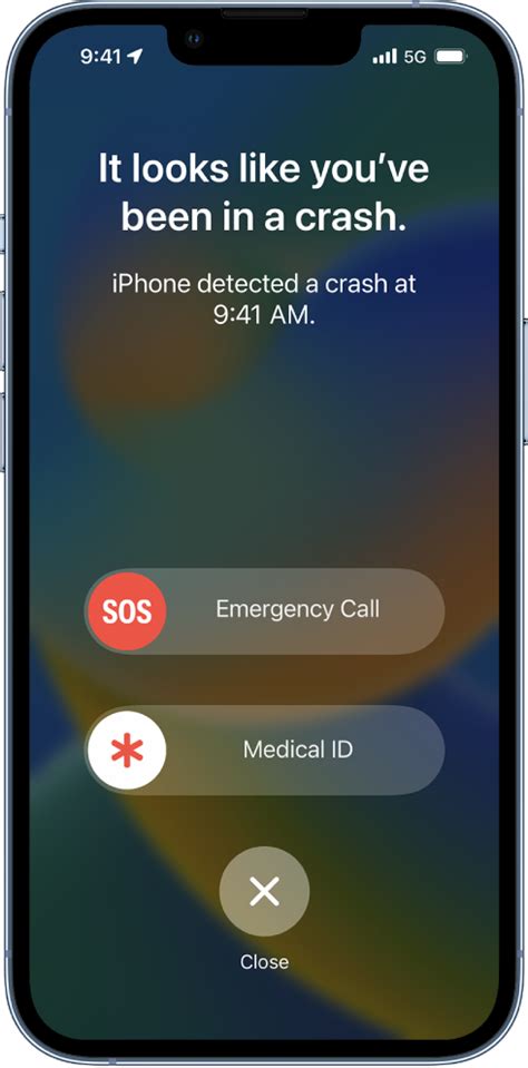 crash detection iphone