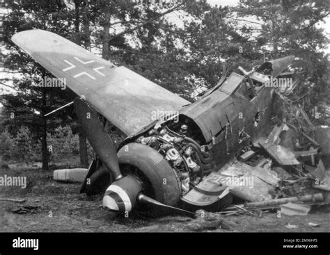 crashed german plane ww2