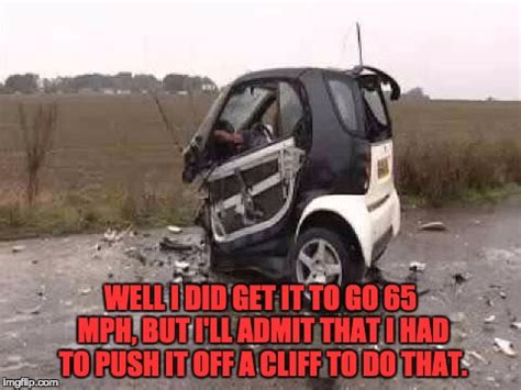 crashing smart car meme