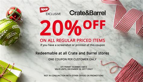 Crate And Barrel Coupon – Get Amazing Deals This Year 2023