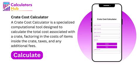 Crate Cost Calculator