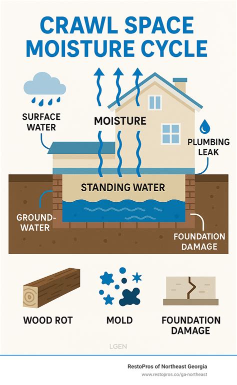 Crawl Space Moisture Damage