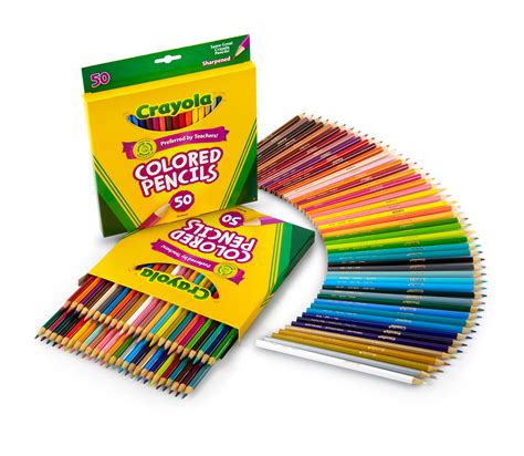 crayola 50 pack colored pencils