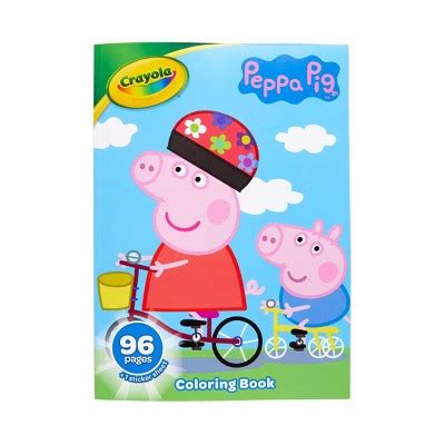 crayola peppa pig coloring book with stickers