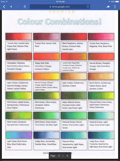 Crayon Color Combinations