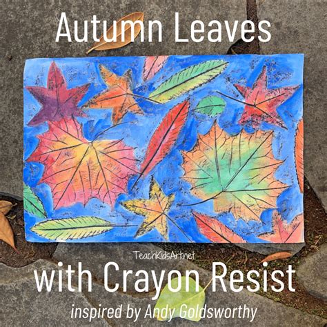 Crayon Leaf Art