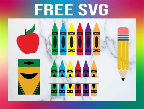 Crayon SVG Graphics: Perfect Addition to Your Craft Collection