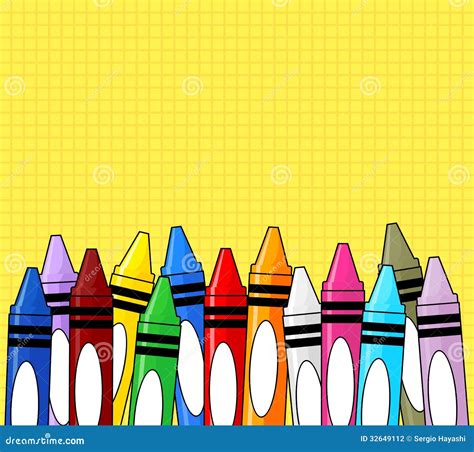 Crayons Background Design