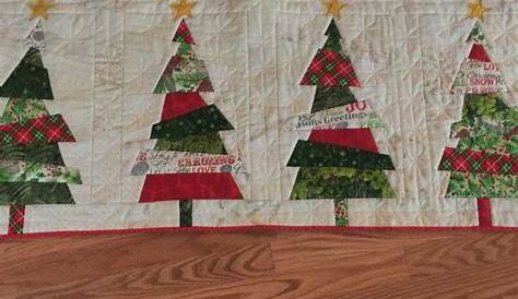 Crazy Christmas Tree Table Runner Pattern Free Papillon Pals Skirt Etc Quilted