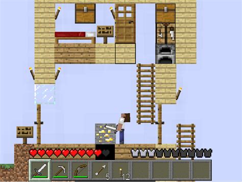 HD限定Minecraft 2d House 最高のマインクラフト