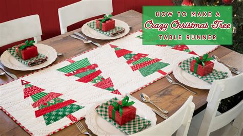 Crazy Christmas Trees Table Runner Tutorial