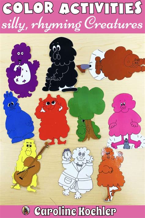 Crazy Color Creatures Free Printable