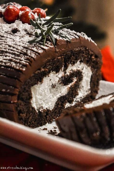 Festive Yule Log Cake Recipe Just A Pinch Recipes