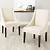cream leather dining room chairs