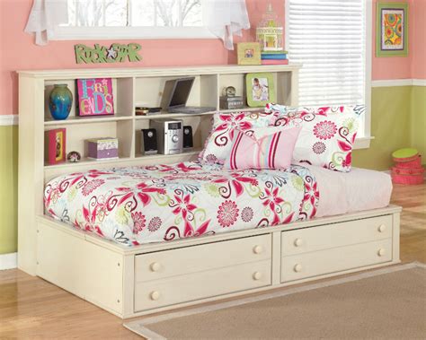 Cream Bookcase Headboard