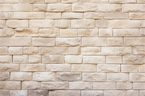 Cream Brick Wall Background