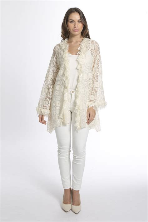 Cream Lace Jacket Next