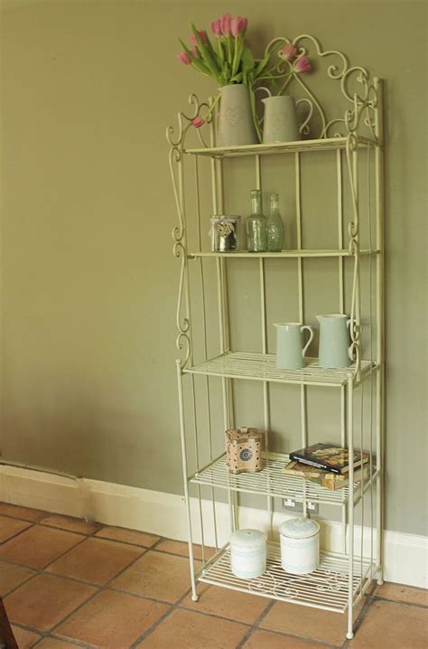 Cream Metal Shelves