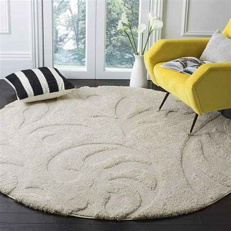 cream solid rug