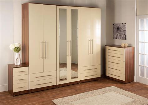 Cream Wardrobes Bedroom Ideas with Upholstered Wardrobes