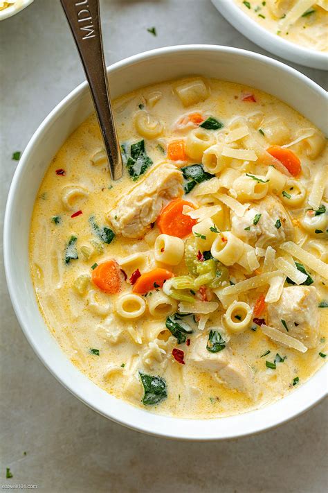 creamy chicken soup recipe ideas