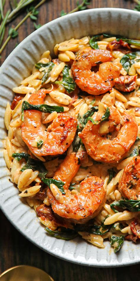 creamy shrimp and orzo recipe