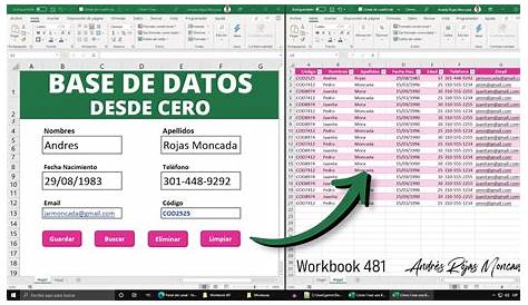 Cómo Hacer una BASE DE DATOS en Excel con Imágenes - YouTube