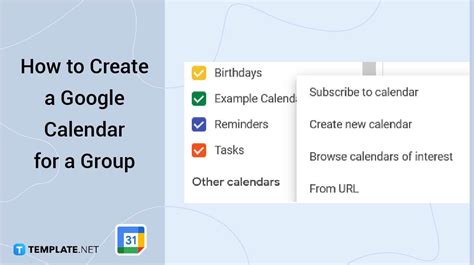 Create A Google Calendar For A Group