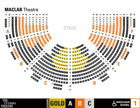 Seating Charts Broadway Rose Theatre Company