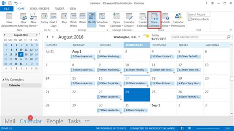 Create Shared Calendar In Outlook