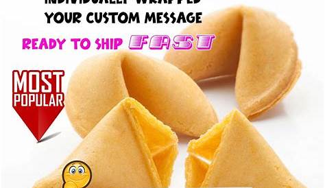 Personalised Fortune Cookies with Printed Wrappers | Personalized