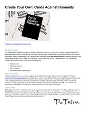 create Your Own CAH Spectacular