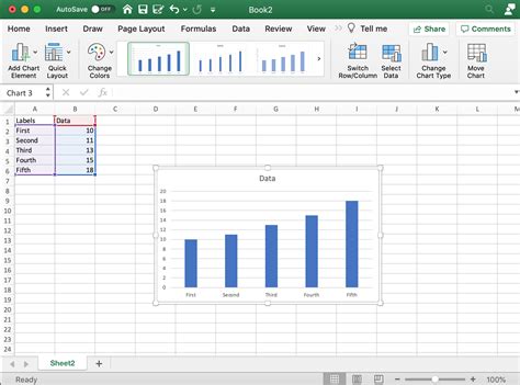 Create Bar Graph in Excel