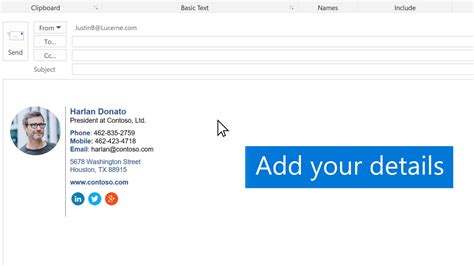 create a cool signature in outlook