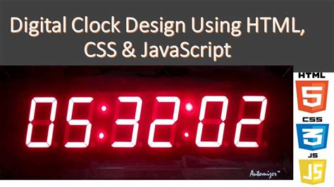 Create A Digital Clock In Html