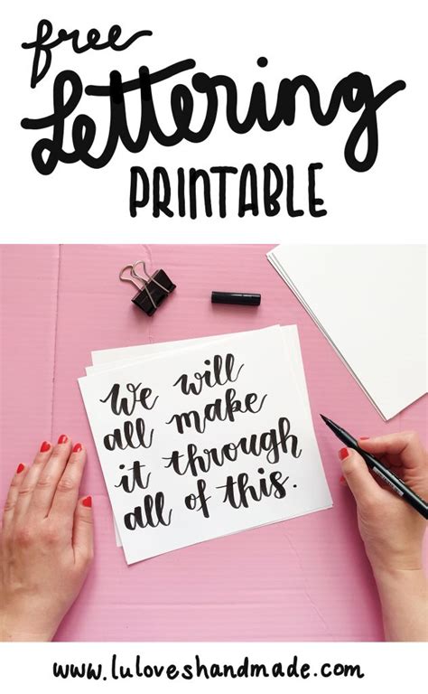 Create A Handlettering Printable