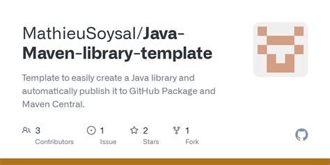 Create A Java Library Maven