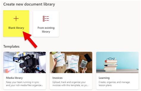 Create A Library In Sharepoint