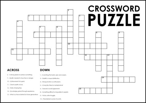 Create A Printable Crossword Puzzle