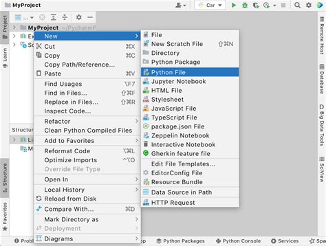 create a python file on mac