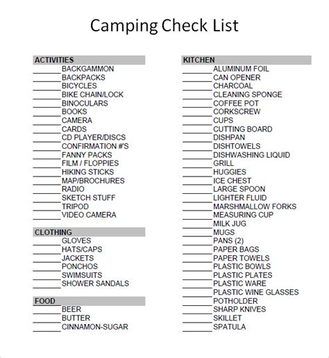 Create A Simple Camping List Component
