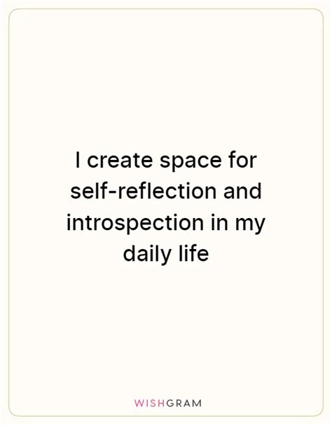 create a space for reflection